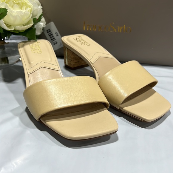 NIB - Franco Sarto Women’s Cruella Slide Sandal, Beige - Size 9 - Picture 2 of 11